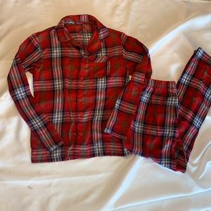 Plaid flannel boys jammies  2pc set